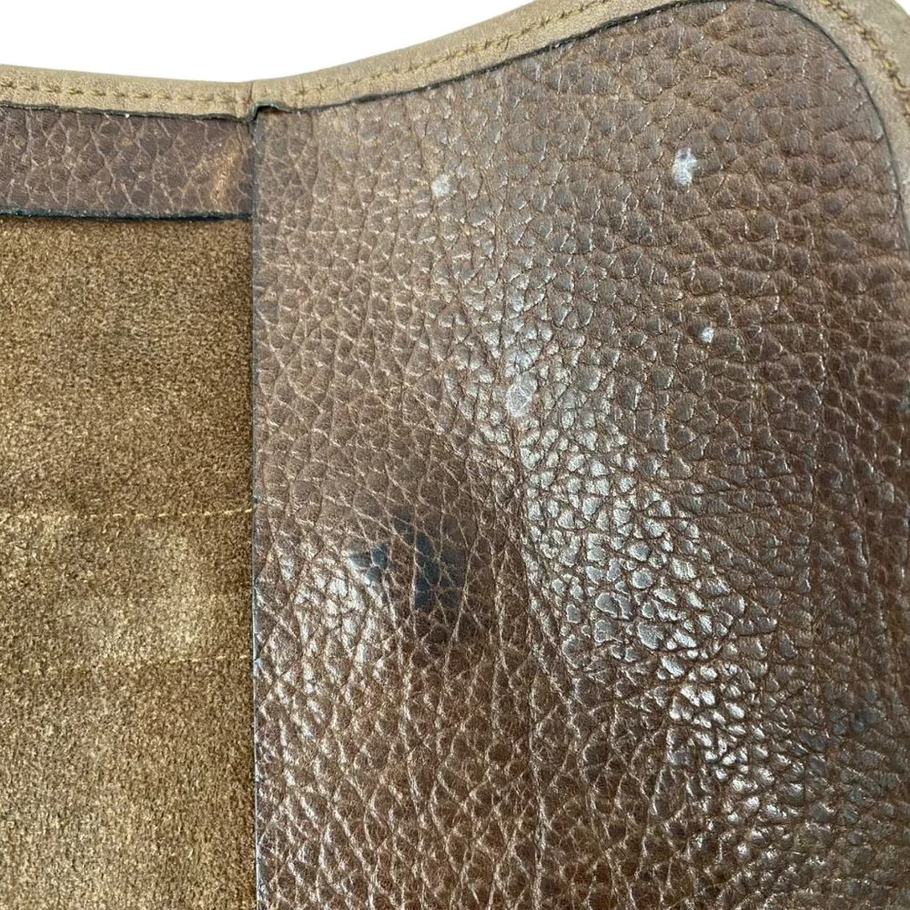 Vintage distressed brown